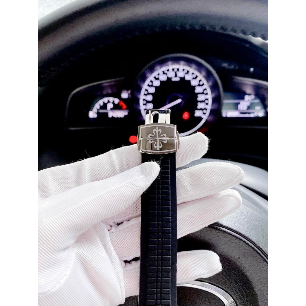 ĐỒNG HỒ NAM PATEK PHILIPPE NAUTILUS B niềng - dây cao su thiên nhiên- khung thép 316- 41mm- BẢO HÀNH 24 THÁNG