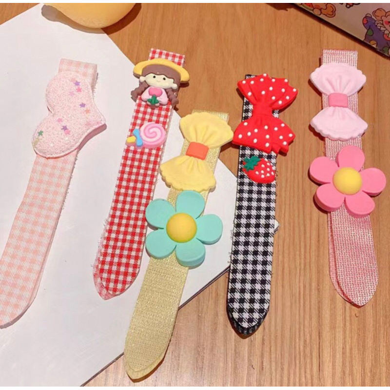 Băng Đô Dán Tóc Mái Chống Gãy Tóc Kiểu Dáng Mùa Hè Dễ Thương Cho Bé Gái