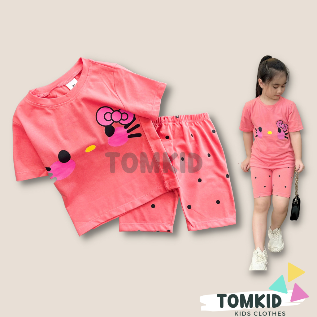 Đồ bộ cho bé gái set đồ bé gái mặc nhà chất cotton Borip chính phẩm loại 1 dày dặn không nhão vải 8-23kg Tomkids