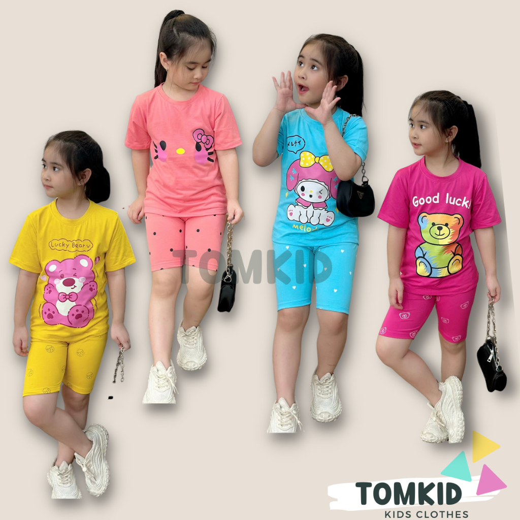 Đồ bộ cho bé gái set đồ bé gái mặc nhà chất cotton Borip chính phẩm loại 1 dày dặn không nhão vải 8-23kg Tomkids