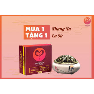 NHANG NỤ TRẦM HƯƠNG CAO CẤP 100 VIÊN - TẶNG LƯ GỐM - THIÊN TÂM