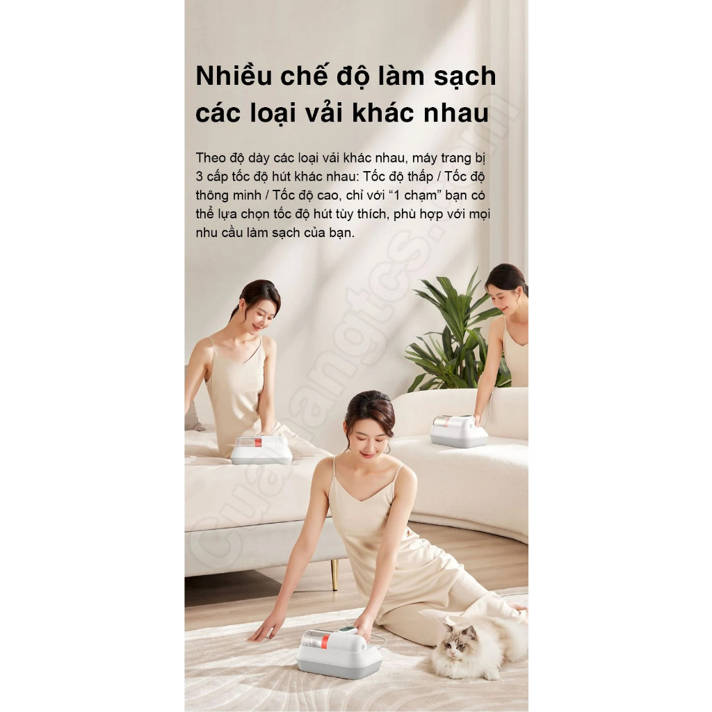 Máy hút bụi giường nệm XM UV Pro lực hút 14000Pa