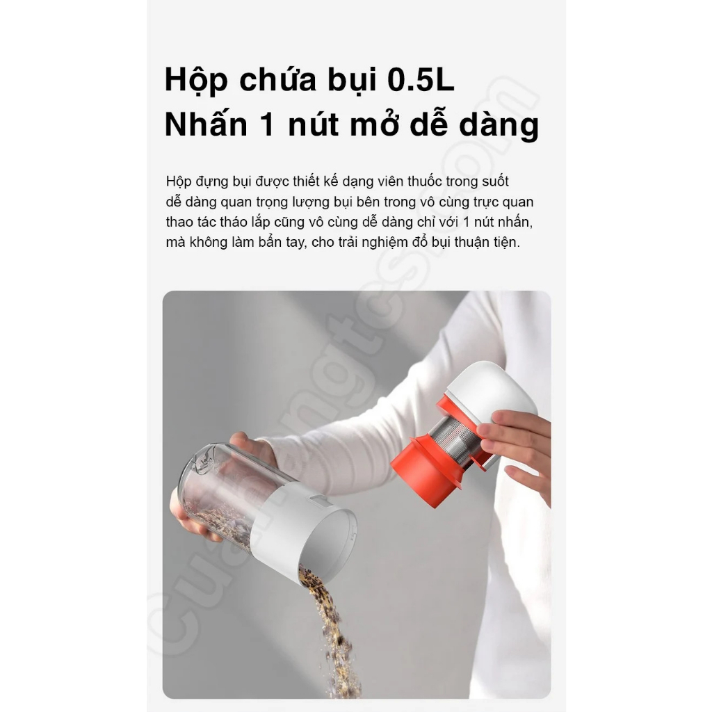 Máy hút bụi giường nệm XM UV Pro lực hút 14000Pa