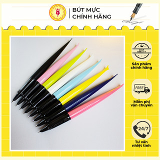 [ Bút Máy Giá Rẻ ] Bút Mực Sao Thiên S002 Ngòi Lá Tre Tự Tạo Thanh Đậm - Penpro