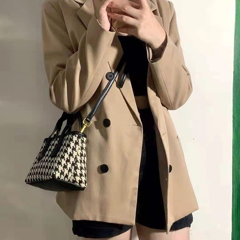 Túi Đeo Vai Nữ Xu Hướng Thời Trang 2022 Họa Tiết Houndstooth WESTIE - A133.TXN