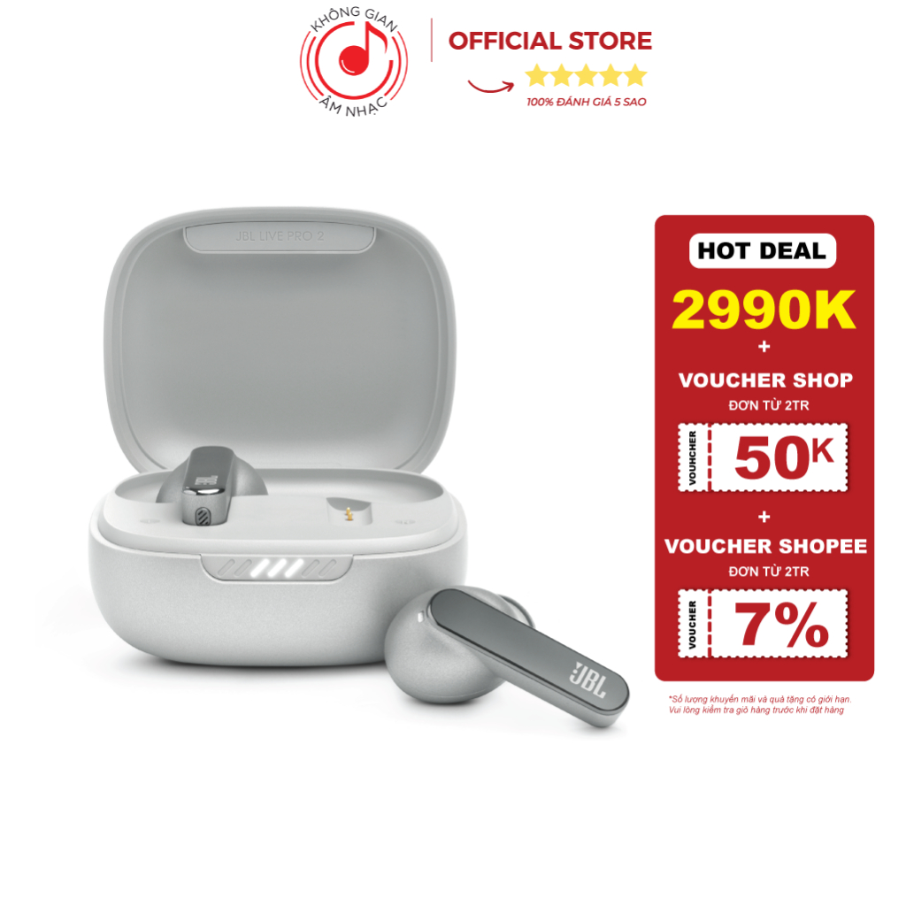 Tai Nghe True Wireless Chống Ồn JBL Live Pro 2 TWS - Chính Hãng PGI