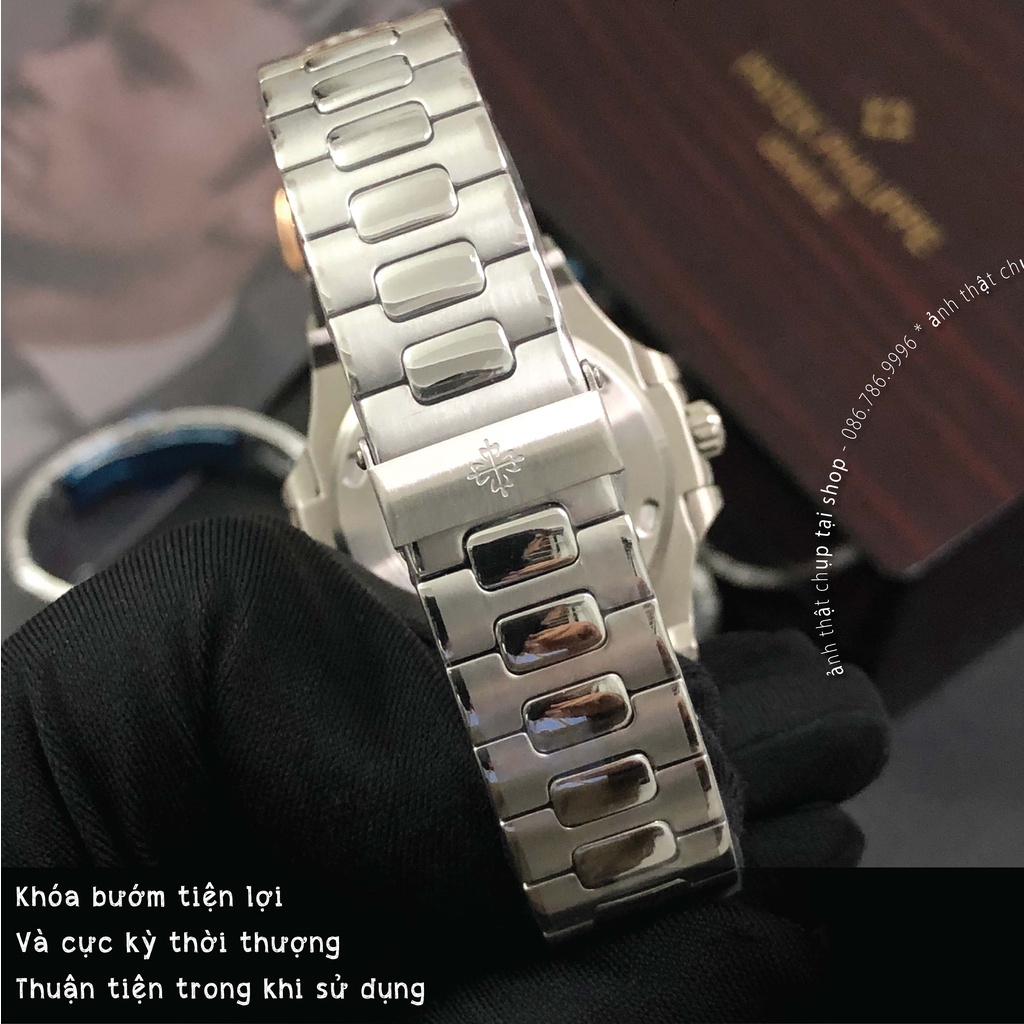 Đồng Hồ Nam PT GENEVE Viền Trơn Máy Cơ Automatic, 41mm Chống Nước 5ATM