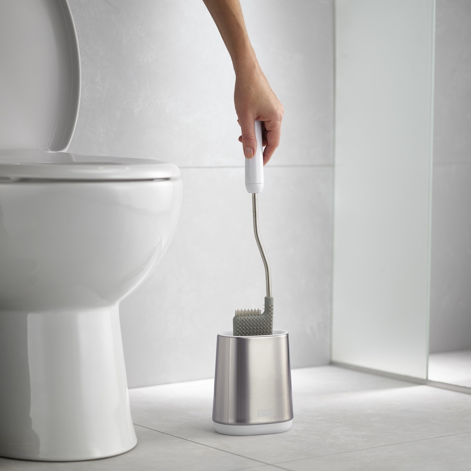 Cọ toilet silicon thông minh Joseph Joseph Flex™ Lite Steel - 004038 (thiết kế độc quyền)