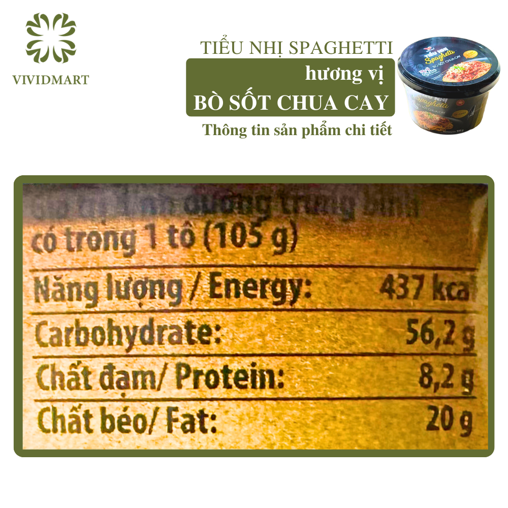 - UNI PRESIDENT - Mì Tiểu Nhị tô Spaghetti 2 vị: Bò sốt chua cay  và Bò hầm sốt cà chua