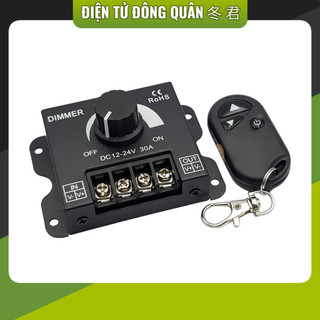 Dimmer led 30a điều chỉnh độ sáng bằng tay và remote 12-24v