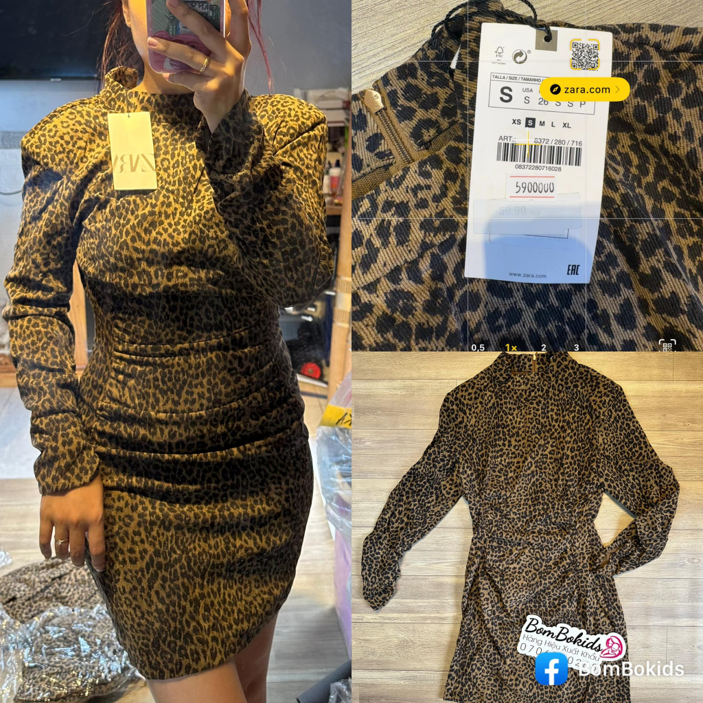 (SALE) Đầm Zara form body Authentic 100%