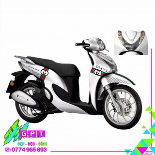 Tem dán xe sh mode mẫu gucci i 02 i tem rời dán trang trí xe sh mode đời 2015 - 2021
