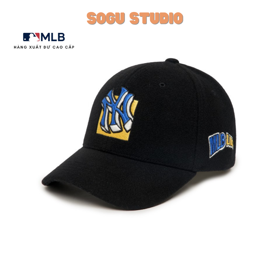 Mũ lưỡi trai MLB Uniform Piping Curved Cap New York Yankees Hàn Quốc Cao Cấp 2023 Logo 3D - SOGU
