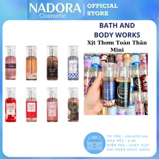 [Mini - Đủ Mùi] Xịt Thơm Toàn Thân Bath And Body Works Body Mist