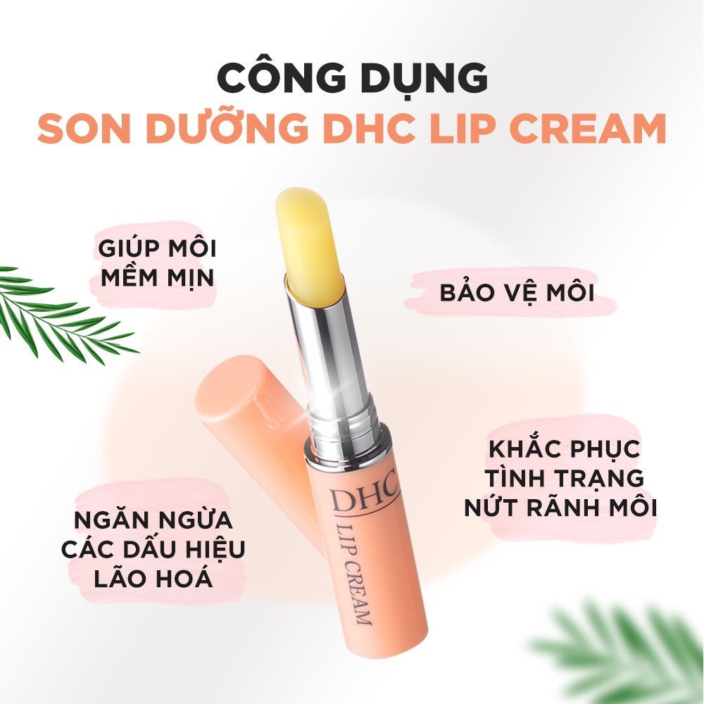 [DHC] Son Môi Siêu Dưỡng Ẩm, Làm Mềm Và Chống Lão Hóa DHC Lip Cream 1,5g