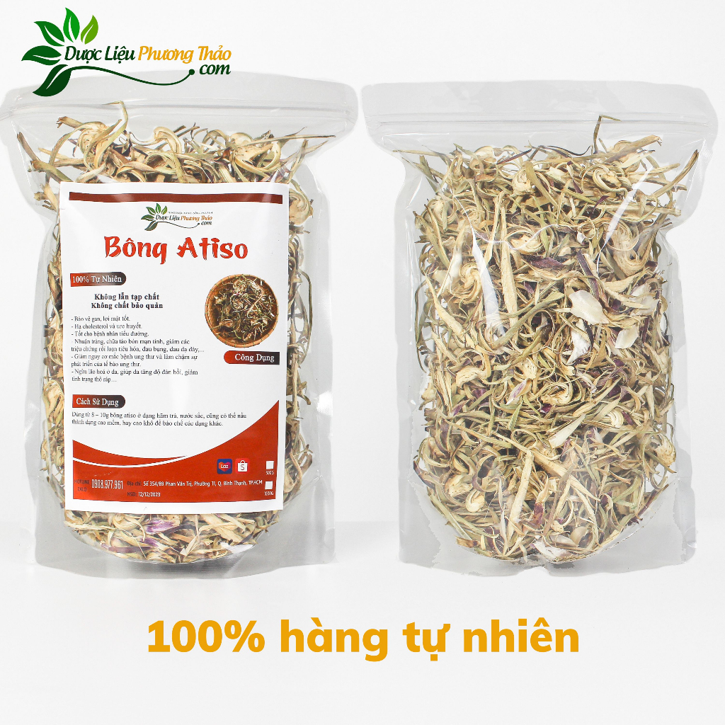 Bông Atiso khô thanh nhiệt, giải độc gan hiệu quả - Dược liệu Phương Thảo
