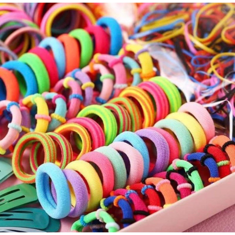 Set dây buộc tóc 780 chi tiết cho bé kèm hộp siêu sinh