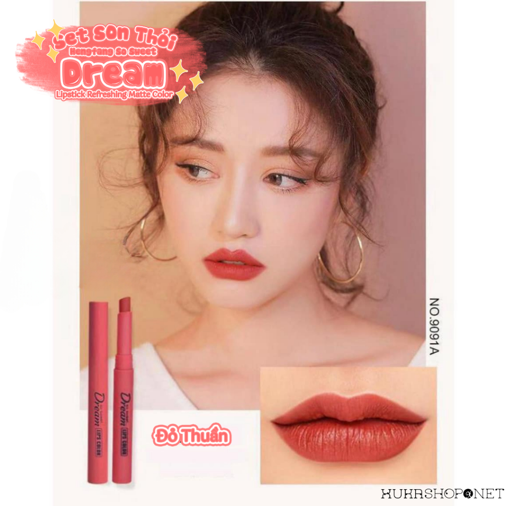 Set Son Hengfang So Sweet Dream Lipstick Refreshing Matte Color 6 cây siêu mịn lâu trôi