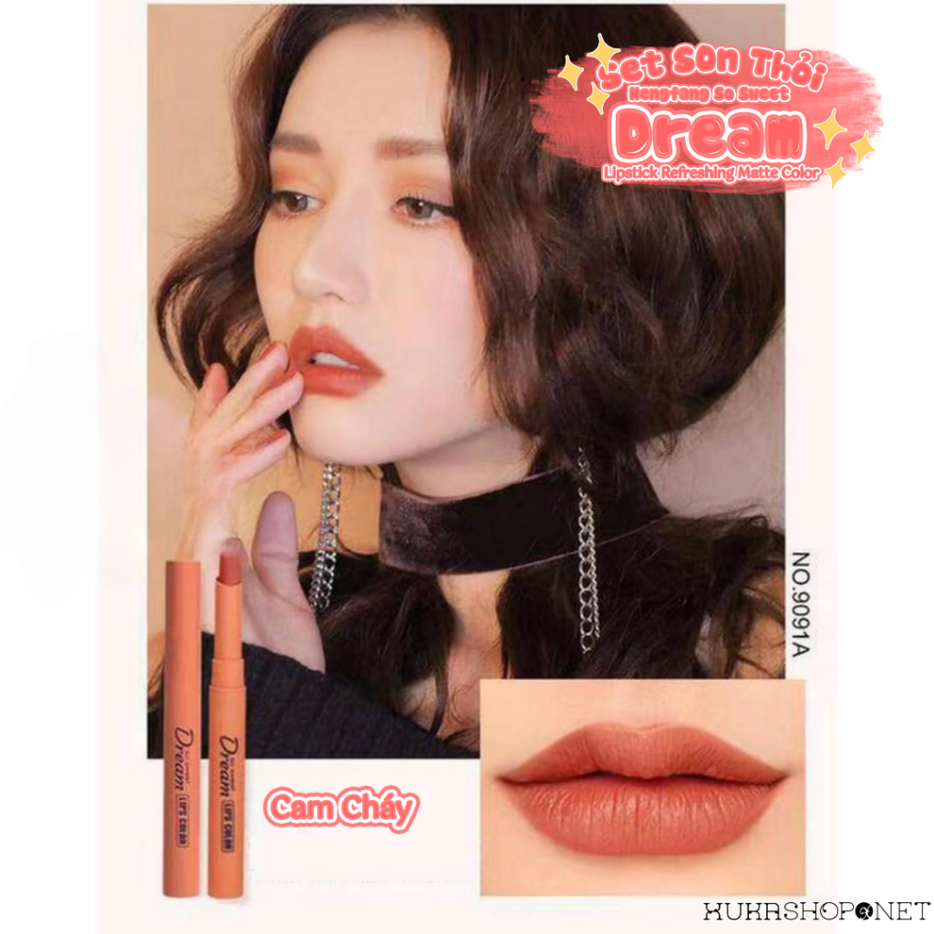 Set Son Hengfang So Sweet Dream Lipstick Refreshing Matte Color 6 cây siêu mịn lâu trôi