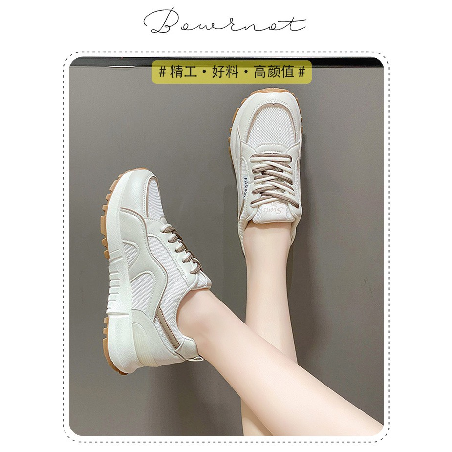 Giày thể thao 2 dây đế siêu nhẹ viền nâu, viền xanh, viền đen  👟Freeship extra 👟 Giày Quảng Châu Xịn