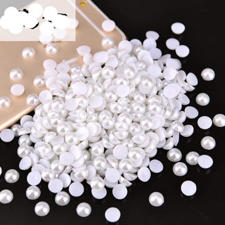 set ngọc trai nửa trang trí móng