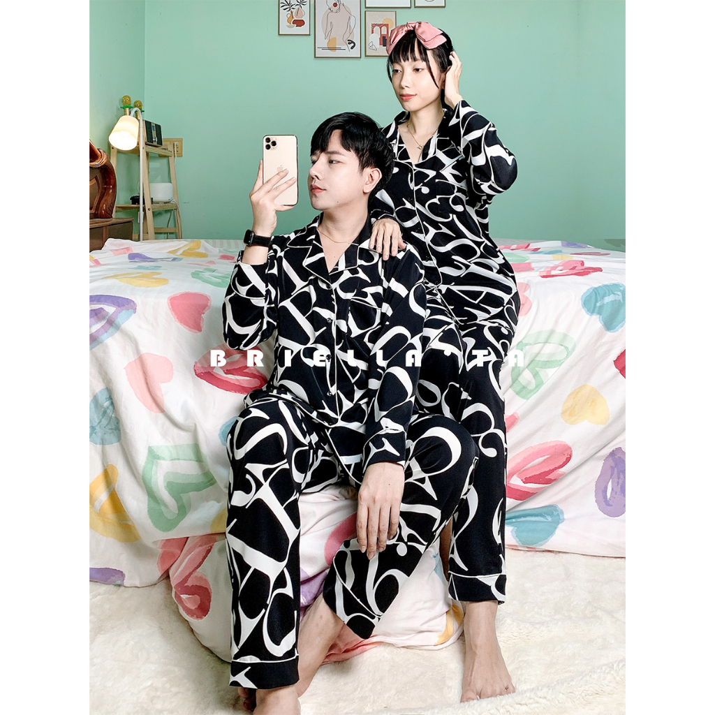 Đồ bộ ngủ lụa Pijama nam nữ - cặp đôi - dài ngắn - chất vải siêu đẹp cao cấp, sang trọng (Hàng có sẵn)