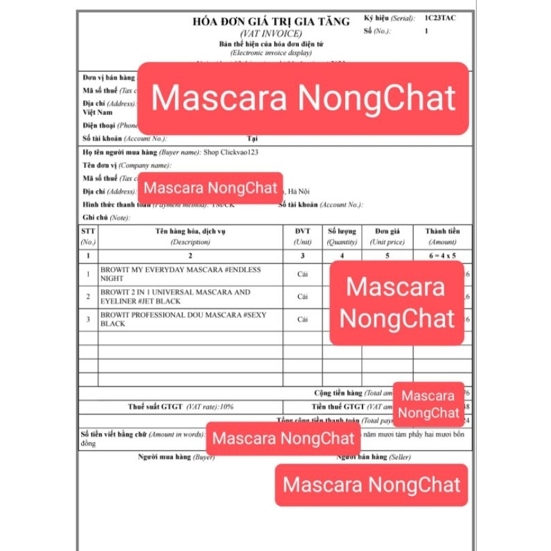 Mascara 2 Đầu NongChat Browit Thái Lan lâu trôi, làm dày, dài cong mi, chuyên dụng cho makeup