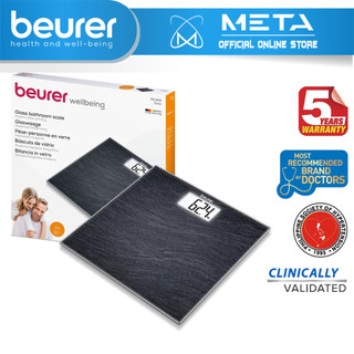 Cân sức khỏe điện tử mặt kính beurer gs203 chính hãng | tải trọng lên tới 150kg, thiết kế siêu mỏng, tự động bật tắt
