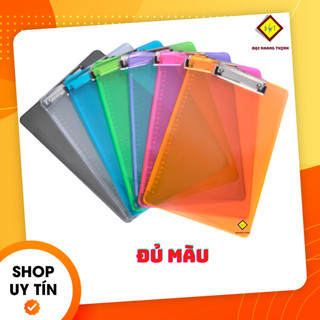 Bìa trình ký đơn nhựa A4 kẹp giấy đơn Táp hồ sơ Đủ màu LÁ - DƯƠNG - ĐỎ