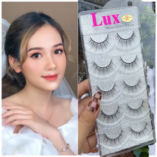 Lông mi giả LUX tự nhiên mềm nhẹ cao cấp 5 cặp, có thể tái sử dụng