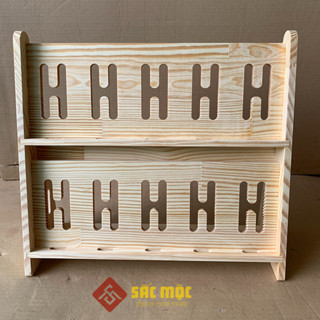 Giá Đỡ Điện thoại 2 Tầng 10 Phone | Kệ Điện Thoại Di Động Được Làm Bằng Gỗ Thông Cao Cấp