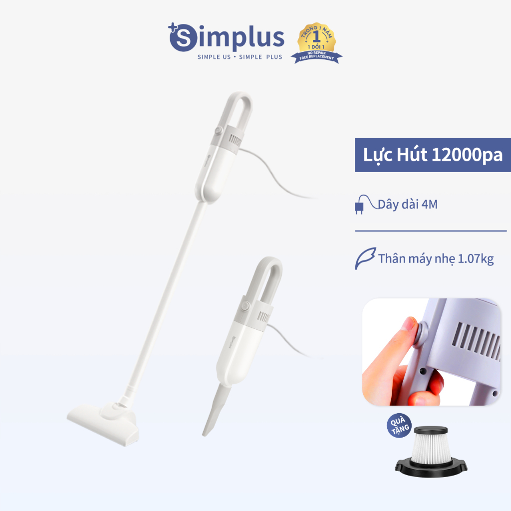 Máy hút bụi Simplus XCQI002 cầm tay có dây 12000PA công suất cao 400W