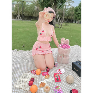 Set len móc thủ công - Set len móc bikini