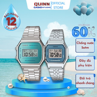 [ QUINN FASHION ] Đồng Hồ CẶP CA SSIO A168 BẢN GIỚI HẠN 💥FULLBOX💥 Chống Nước Dây Thép Không Gỉ Si êu Bền Đẹp - BH 12 THÁ