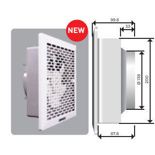 Quạt hút siêu mỏng nanoco nmv2023 công suất 20w, khoét lỗ 200x200