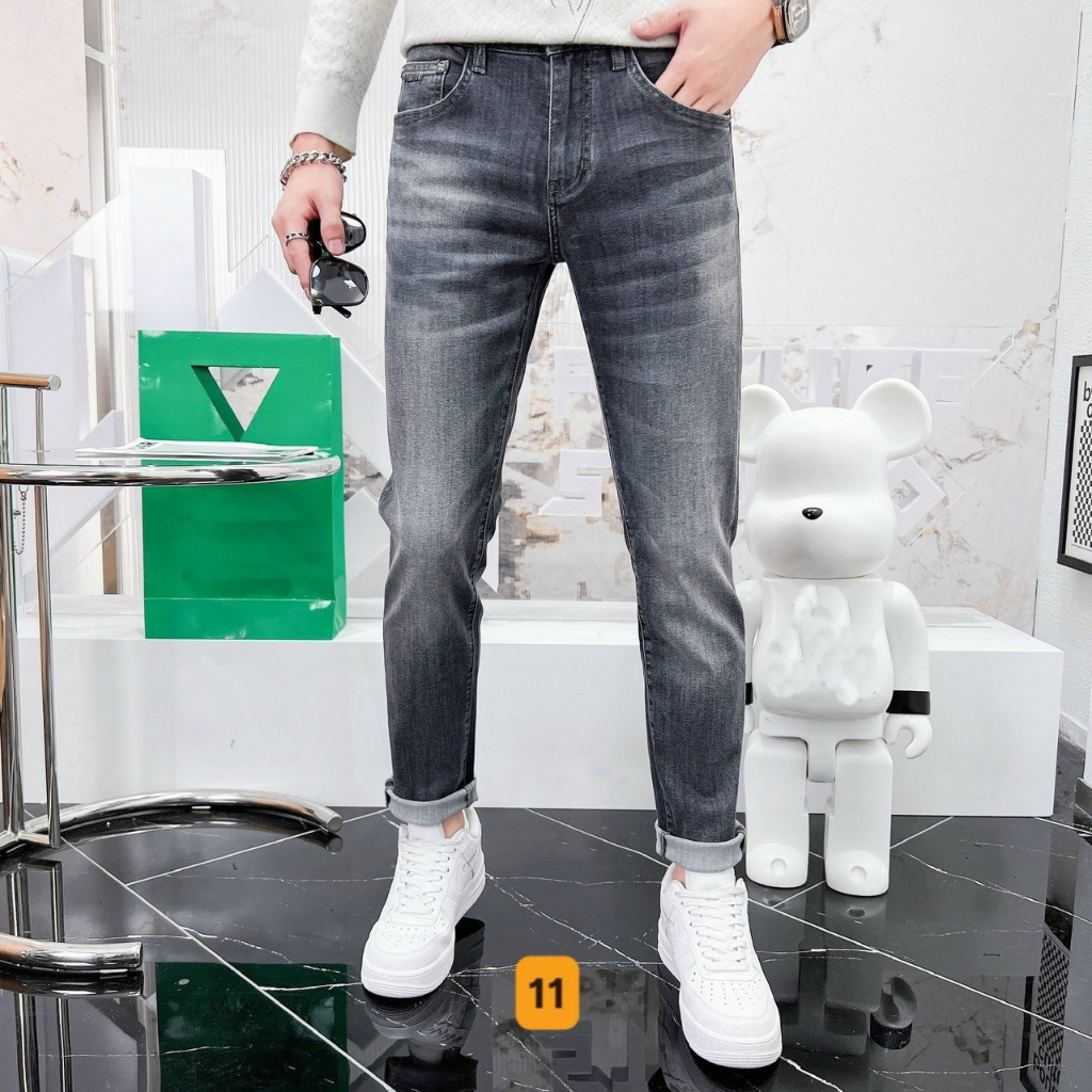 Quần Jean Nam Chất Bò DR 1110 RT Phối Rách Cá Tính Trẻ Trung DRMT