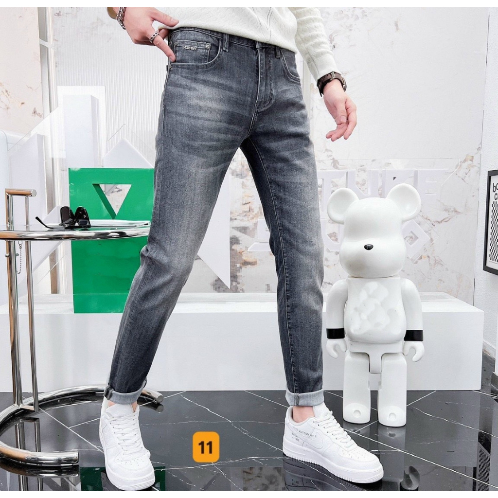 Quần Jean Nam Chất Bò DR 1110 RT Phối Rách Cá Tính Trẻ Trung DRMT