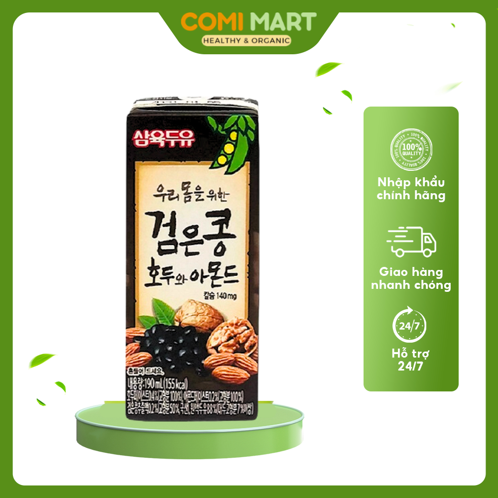 Sữa Óc Chó Sahmyook , Sữa Hạt Dinh Dưỡng Cho Gia Đình, Cho Bé Trên 2 Tuổi Comi Mart