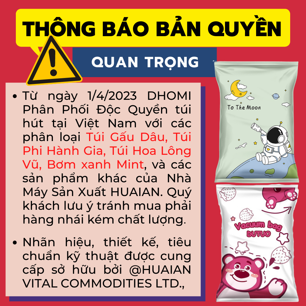 Túi hút chân không đựng quần áo [MẪU MỚI 2023], túi đựng chăn màn mền gấp gọn, chống mốc - Dhomi Store | BigBuy360 - bigbuy360.vn