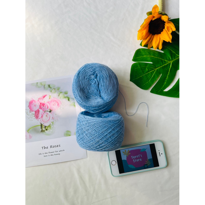 Yarn - Sợi Cotton Hàn  - Cuộn từ ~85gram ~ 95gram  - Size sợi mảnh từ 0.2mm đến 0.6mm