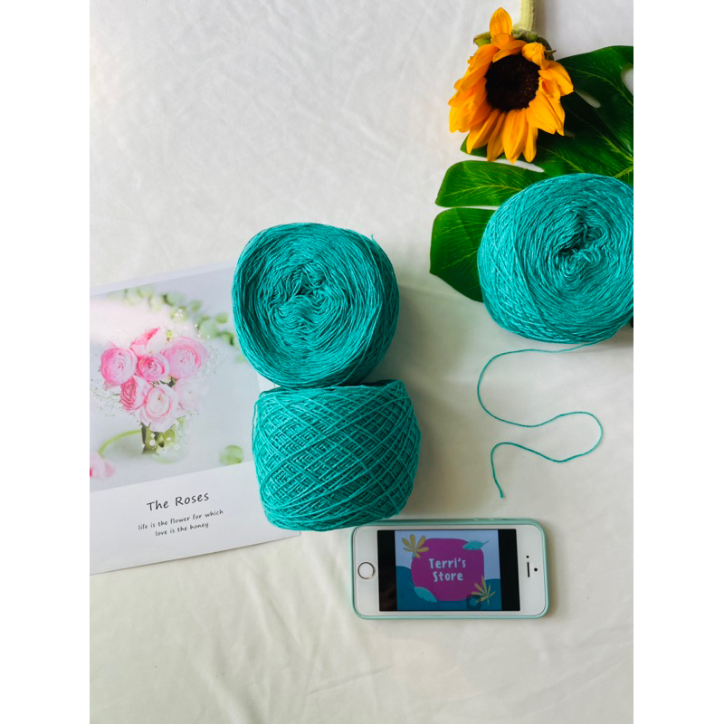 Yarn - Sợi Cotton Hàn  - Cuộn từ ~85gram ~ 95gram  - Size sợi mảnh từ 0.2mm đến 0.6mm