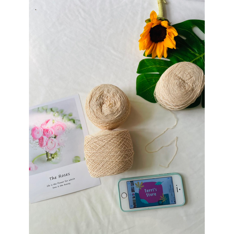 Yarn - Sợi Cotton Hàn  - Cuộn từ ~85gram ~ 95gram  - Size sợi mảnh từ 0.2mm đến 0.6mm