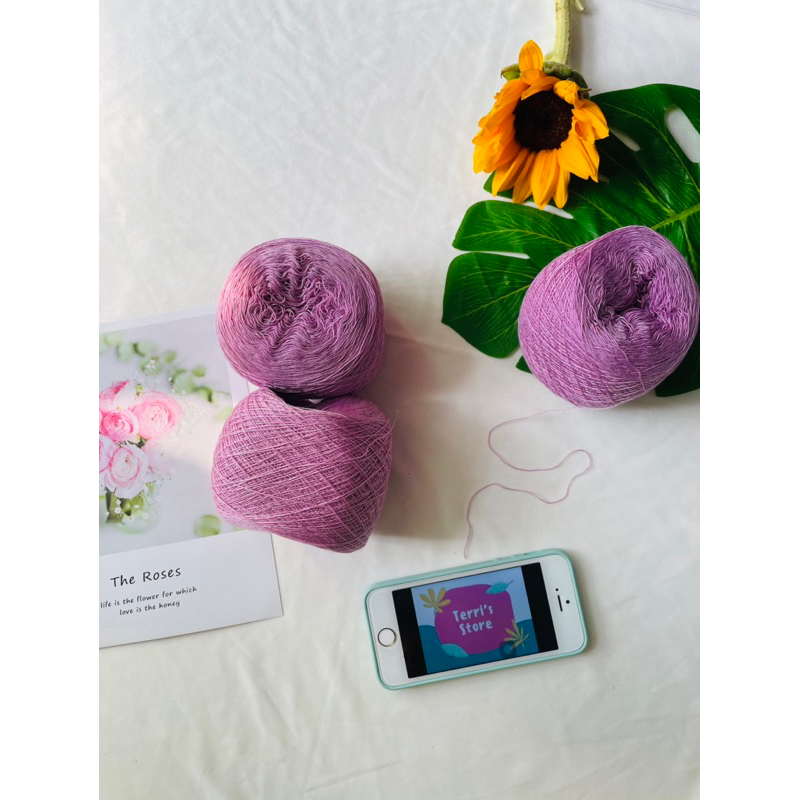 Yarn - Sợi Cotton Hàn  - Cuộn từ ~85gram ~ 95gram  - Size sợi mảnh từ 0.2mm đến 0.6mm