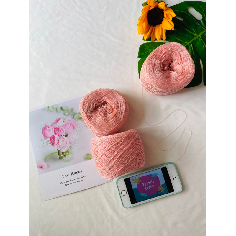 Yarn - Sợi Cotton Hàn  - Cuộn từ ~85gram ~ 95gram  - Size sợi mảnh từ 0.2mm đến 0.6mm