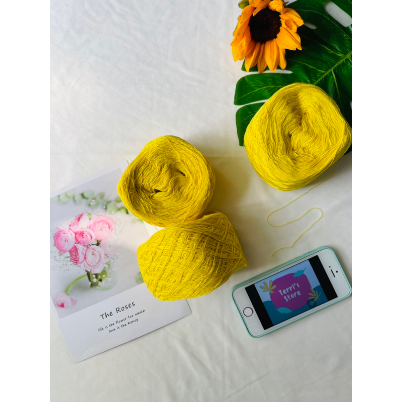 Yarn - Sợi Cotton Hàn  - Cuộn từ ~85gram ~ 95gram  - Size sợi mảnh từ 0.2mm đến 0.6mm