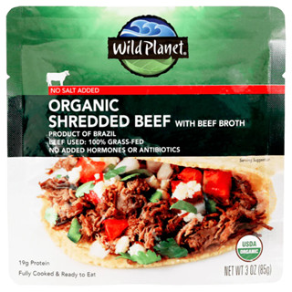 Thịt bò vụn hữu cơ Organic Shredded Beef Wild Planet