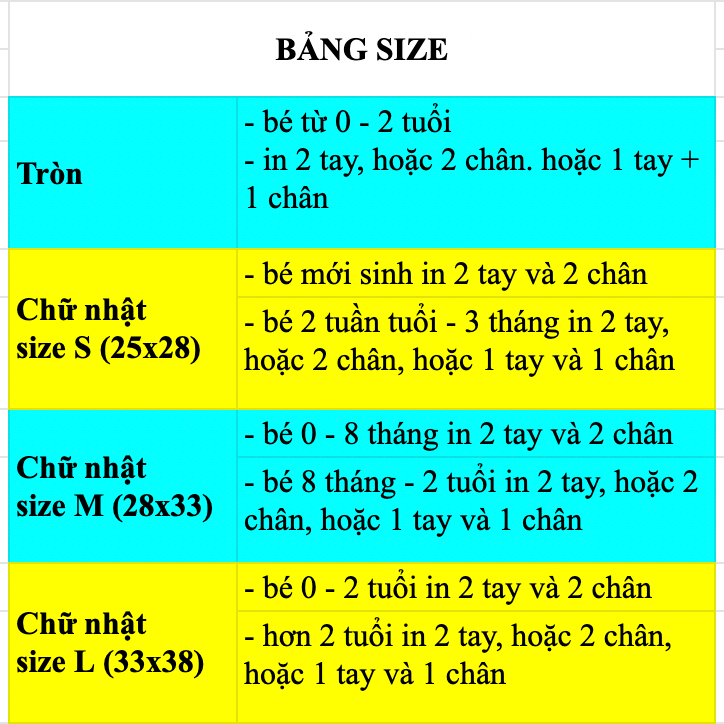 Bộ khung ảnh in dấu chân tay cho bé NAU T3