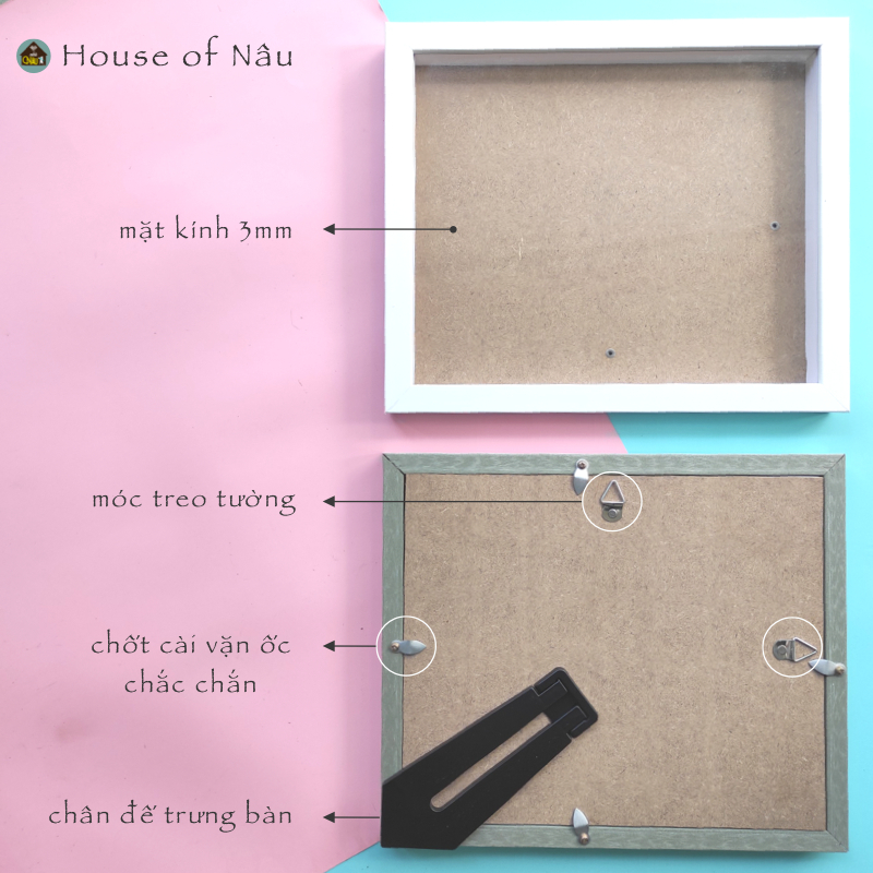 Bộ khung ảnh in dấu chân tay cho bé NAU T3
