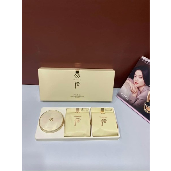 Hộp phấn nước Whoo Cushion  Gongjinhyang Mi Luxury Golden Cushion Glow
