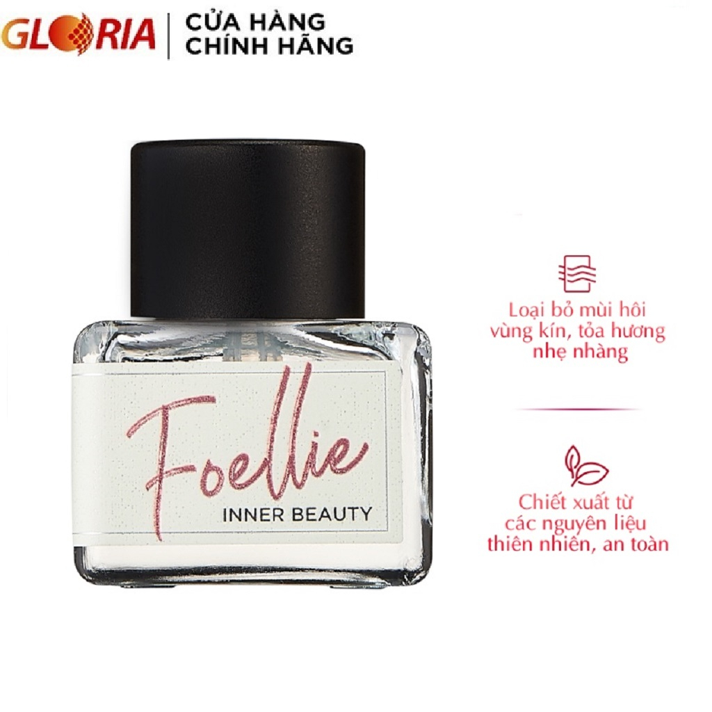 Nước Hoa Vùng Kín Foellie Hương Đào Dịu Ngọt Eau De Bonbon Inner Perfume 5ml - Chai Trắng